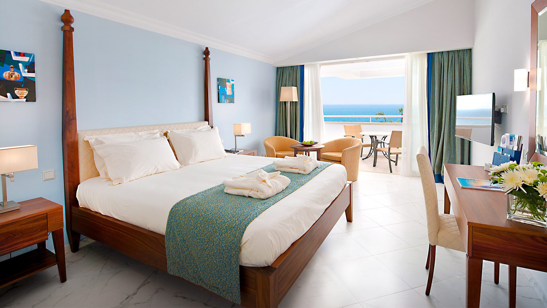 Deluxe Superior Room Sea View at Olympic Lagoon Resorts, Paphos